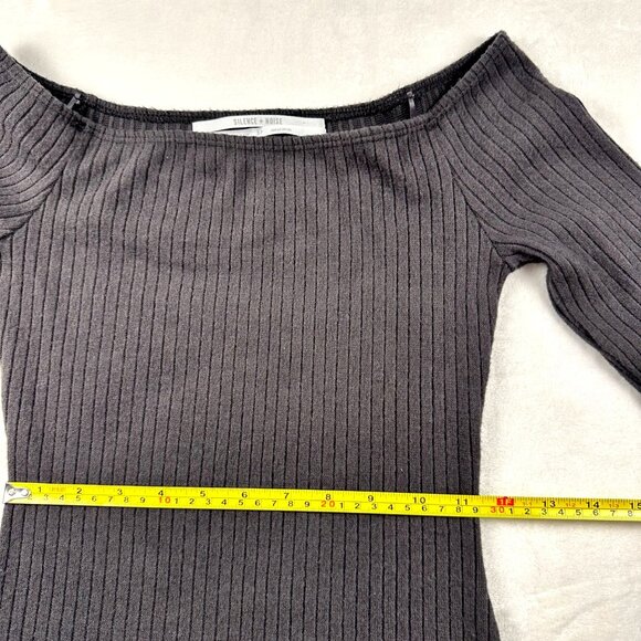 Urban outfitters Silence + Noise Womens Midi Dress Gray S Cosy Off Shoulder - Picture 10 of 15